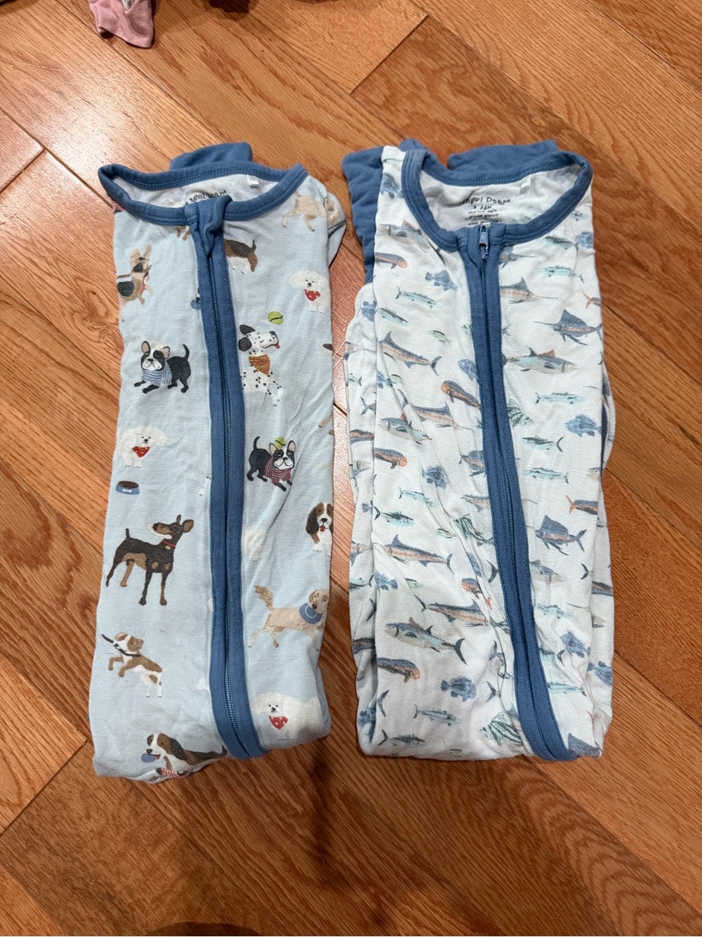 Bundle of 2 angel dear bamboo convertible sleepers size 18-24m